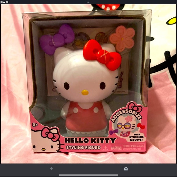 🎄Adorable Hello Kitty Accessorize With Stickers & Bows Styling Figure! - Picture 5 of 9